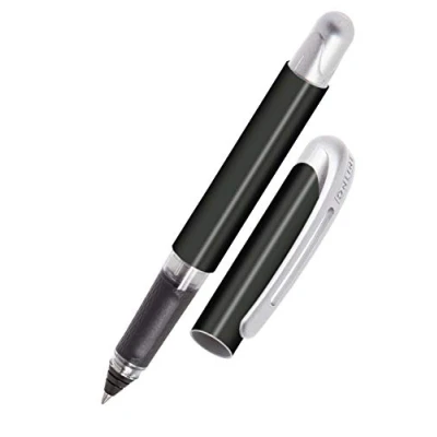 Afbeelding van Online College Black Ergonomische rollerball voor school, navulbaar, standaard inktpatronen, geschikt rechts en linkshandigen, meisjes/jongens/volwassenen