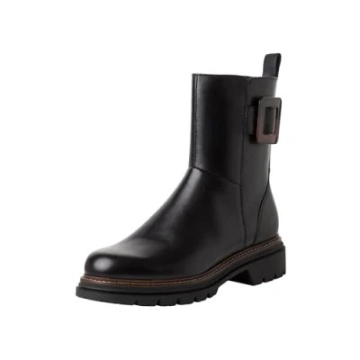 Afbeelding van Tamaris Dames 1 25415 43 modieuze dameslaarzen, Zwart leder