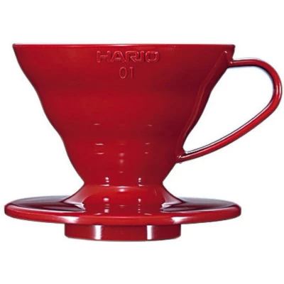Afbeelding van Hario V60 dripper plastic rood maat 01