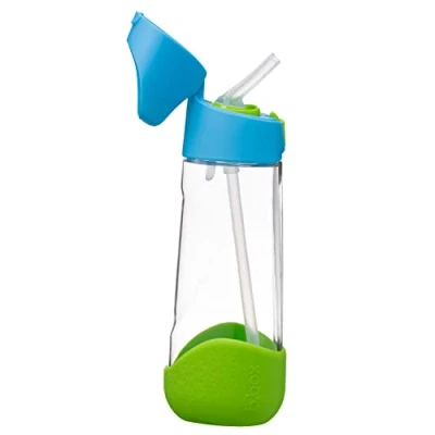 Afbeelding van B. Box Butelka do picia ze słomką 600 ml niebieska/zielona