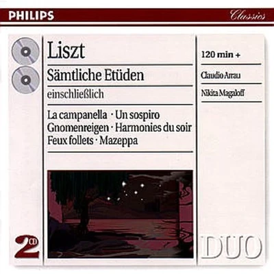 Afbeelding van Nikita Magaloff, Claudio Arrau Liszt: The Complete Etudes (CD) (Complete)