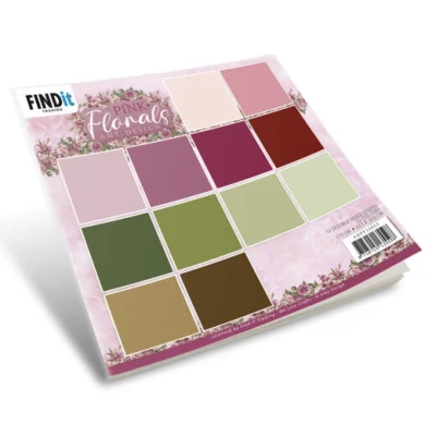 Afbeelding van Paperpack Amy Design Pink Florals Solid Colours