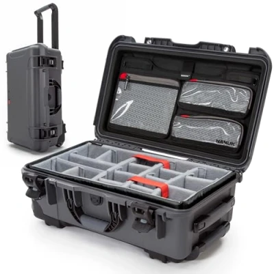 Afbeelding van Nanuk 935 case w/lid org./divider Graphite Pro Photo Kit