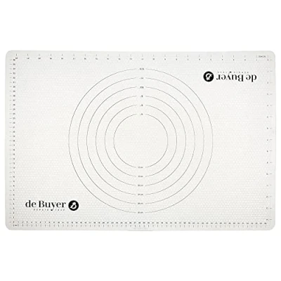 Afbeelding van De Buyer 4937.60 bakmat siliconen anti aanbaklaag met markeringen, 60 x 40 cm