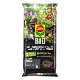 Afbeelding van COMPO Bio Bodemverbeteraar Moestuin 100% natuurlijk turfvrij gebruik in moestuinbakken en de tuin zak 40L