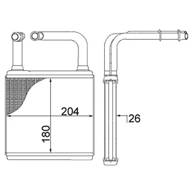 Afbeelding van Mahle Original Kachelradiateur AH 78 000S