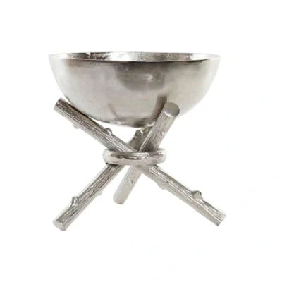 Afbeelding van Middenstuk Home ESPRIT Zilverkleurig Aluminium Modern 30 x 28 cm