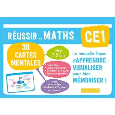 Afbeelding van Mathématiques CE1 Mes cartes mentales: Réussir en Maths