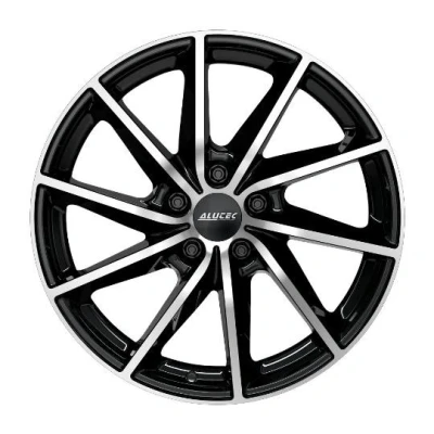 Afbeelding van ALUTEC 4 gat 17duim 108mm lichtmetalen Velg Singa schwarz front polier SIN70725P23 1