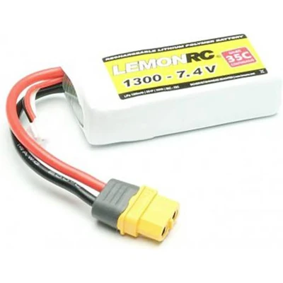Afbeelding van LemonRC LiPo accupack 7.4 V 1300 mAh Aantal cellen: 2 35 C Softcase XT60