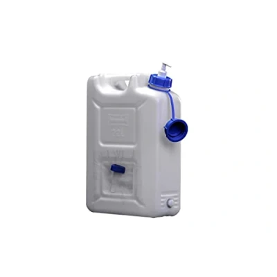 Afbeelding van hünersdorff hünersdorf 816710 Hygiënische jerrycan 22 liter met zeepdispenser 250 ml en afvoerkraan, naturel, wit