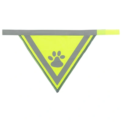 Afbeelding van Trixie Reflecterende Bandana Geel Hondenkleding 22 28 cm