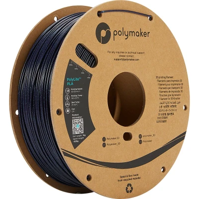 Afbeelding van Polymaker PolyLite PLA Filament Galaxy Dark Blue 1.75mm 1KG