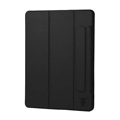 Afbeelding van TORRO Smart beschermhoes compatibel met iPad Mini 7/6 leer 7e / 6e generatie (2024/2021) Folio, magnetische automatische wake/slaap en standaard (zwart)