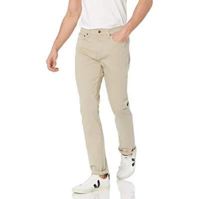 Image de Amazon Essentials Jean Slim Męskie, Brun Kaki Clair, 34W / 31L