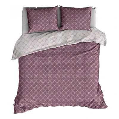 Afbeelding van Satin d&#039;Or Curling Dekbedovertrek Tweepersoons 200x200/220 cm + 2 kussenslopen 60x70 Oud Rose