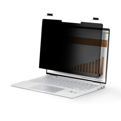 Image de StarTech.com Filtre de confidentialité Tactile 14&quot; 16:10, Rabattable pour ordinateur portable adhésif, languettes charnière, charnières à bascule 16&quot;