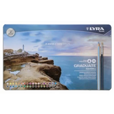 Image de LYRA 2881360 Crayons Aquarelle Multicolore 30,5 x 1.6 18,5 cm