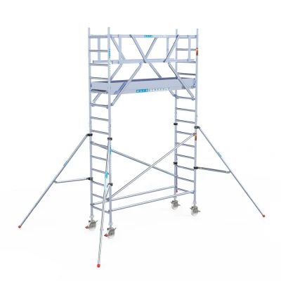 Afbeelding van Rolsteiger 0.75x2.50x5.20m lichtgewicht platformen incl. dubbele voorloopleuningen