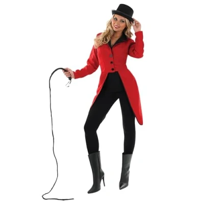 Afbeelding van Fun Shack circuskostuum voor dames, volwassenen, circusjas trouwheer, Halloween kostuum maat L