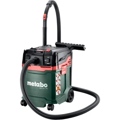 Afbeelding van Metabo ASA 30 L PC 602086000 Nat en droogzuiger Set van 1 stuk 1200 W Stofklasse gecertificeerd, Antistatisch