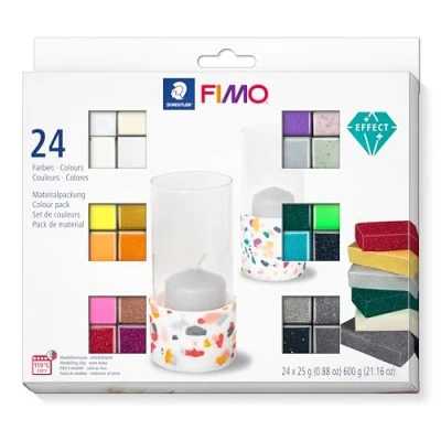Afbeelding van Fimo effect set colour pack 24 st