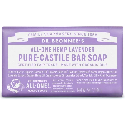 Afbeelding van Dr. Bronner Zeep Lavendel 140GR