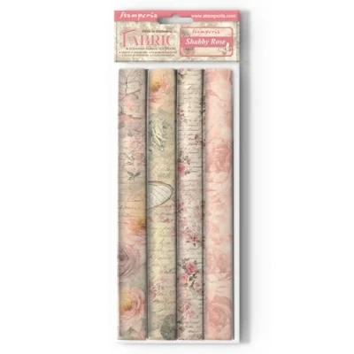 Afbeelding van Stamperia SBPLT29 Shabby roze stof, meerkleurig, 30 x 0,2 cm