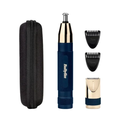 Afbeelding van BaByliss Super X Metal Series Neus , Oor en wenkbrauwtrimmer E112E Special Edition Neushaartrimmer, incl. 2 opzetkammen