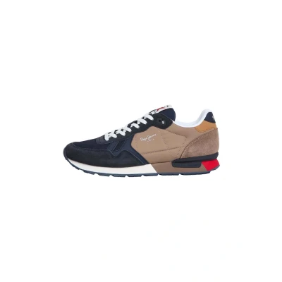 Afbeelding van Pepe Jeans BRIT Colors Sneakers laag, Heren, Maat: 45, Navy Schoenen