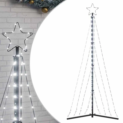 Afbeelding van Kerstboomverlichting 339 koudwitte LED&#039;s 187 cm