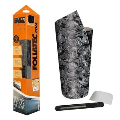 Afbeelding van Foliatec Cockpit Designfolie Carbon zwart gestructureerd 152x20 cm.