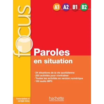 Afbeelding van Paroles en situations Livre + CD (A1 B2)