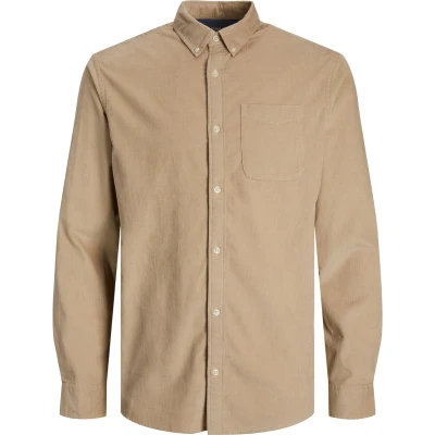 Afbeelding van Jack &amp; Jones Eclassic LS SN Overhemd, Heren, Maat: Small, Crockery