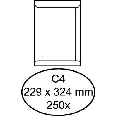 Afbeelding van Envelop Quantore akte C4 229x324mm wit 250stuks