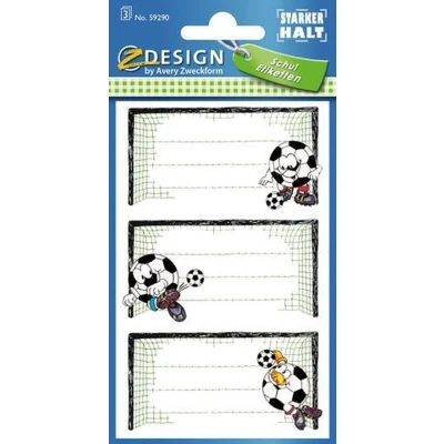 Afbeelding van Avery Boeketiketten Z design Voetbal Junior 76 X 120 Mm Papier