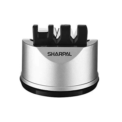 Image de SHARPAL 191H Aiguiseur de couteaux cuisine poche pour droits et dentelés, outil d&#039;affûtage en 3 étapes Aide à réparer restaurer les lames