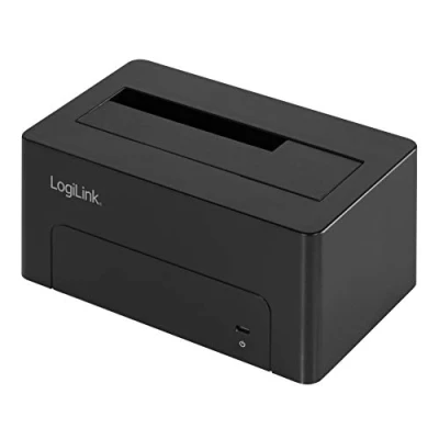 Afbeelding van LogiLink QP0027 USB C 10Gbps SATA 6 Gb/s 1 poort Harde schijf dockingstation 2.5 inch, 3.5 inch