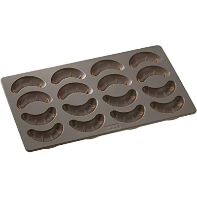 Afbeelding van Lurch 65015 Flexiform bakvorm voor croissants, vanille, siliconen, bruin, 20 x 15 10 cm