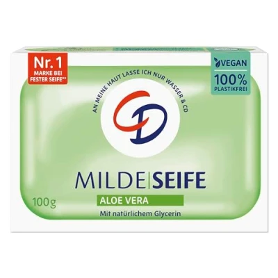 Image de CD Savon doux à l&#039;aloe vera 100 g végétalien et sans microplastique