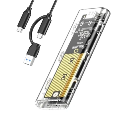 Afbeelding van Boîtier SSD M.2 nvme usb C case nvme, adaptateur m2 lecteur disque dur externe USB3.1 Gen2 pour PCIe M Key 2230/2242/2260/2280 avec UASP