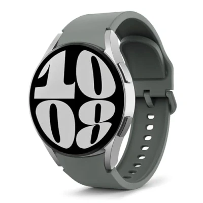 Afbeelding van MoKo armband zonder gaatjes, compatibel met Samsung Galaxy Watch 7 FE 6 5 4 40 mm/44 mm, Classic 43 mm/47 Pro 45 42 mm/ 46 reservearmband