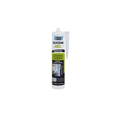 Image de Mastic silicone pour joint sanitaire 250 ml Translucide GEB
