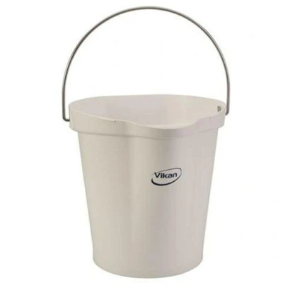 Image de VIKAN 56865 seau, 12 litres, blanc 5686/5