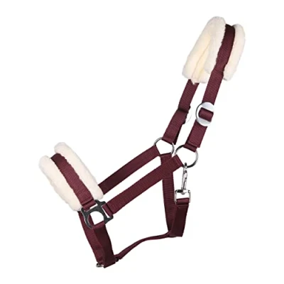 Afbeelding van QHP Halster Cali Burgundy COB