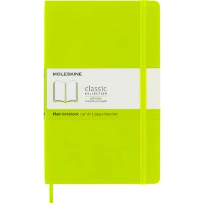 Image de Carnet à pages blanches Moleskine Classique Grand Format Couverture Souple Vert Citron