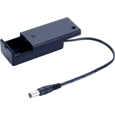 Afbeelding van TRU COMPONENTS SBH 9VAS+DC PLUG Batterijhouder 1 9V (blok) Jackplug stekker