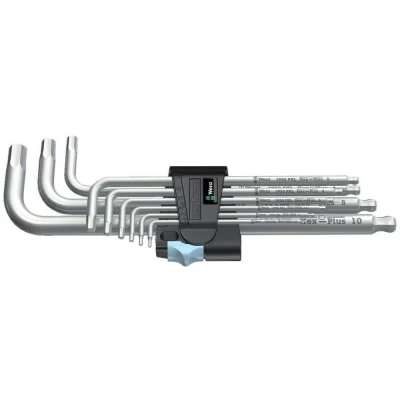 Afbeelding van Wera inbussleutelset rvs 9 delige 1,5 10mm