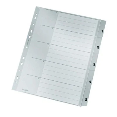 Image de Trieur leitz en blanc 1 5, plastique, extra large, gris 12830085