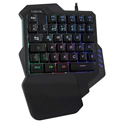 Afbeelding van LogiLink Gaming toetsenbord Verlicht USB Zwart